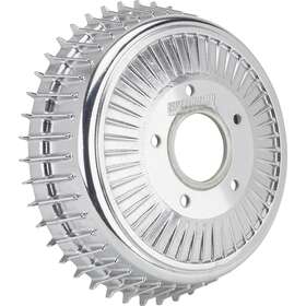 910-65496 Speedway Motors Fits Buick-style Polished Finned Brake Drum For Ford Spindles 12 X 2