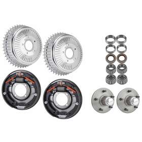9101594 Speedway Motors Polished Fits Buick Front Brake Drum Kit 12x2 45-fin Plates And Hubs