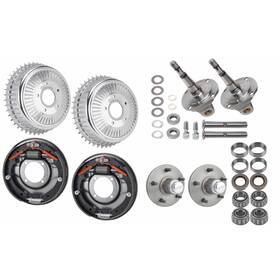 9101598 Speedway Motors Polished Brake And Spindle Kit Fits 1937-48 Buick