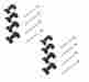 Stc8574 Allmakes 2 Rear Land Rover Defender 90 Discovery Range Disc Brake Hardware Kit 8574