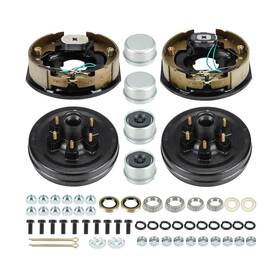 Aebrd006-q2 Sunature 6 On 5.5 Inch Bolt Circle Brake Drum Kits With 12 X 2 Left And Right Self-adjusti