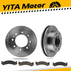 120.66044 Sy000045 Yitamotor Front Drilled Slotted Brake Rotors Ceramic Pads 608631693297