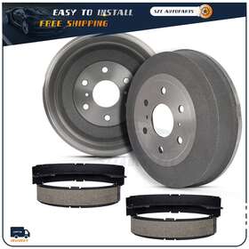 Szt83582201s Sztautopartstore Rear. Brake Drums Ceramic Shoes For 2009-2012 2013 Gmc Sierra 1500