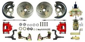 A750004 The Right Stuff Detailing 1962-67 Power Stock Front Red Caliper Disc Brake Kit