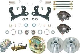 Tr102121 The Right Stuff Detailing 1955-58 Chevrolet Front Power Disc Brake Conversion Set With 11 Inch Standard Rotors