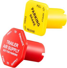 298817 Tigbear 298818 Parking And Air Brake Knobs Yellow Red