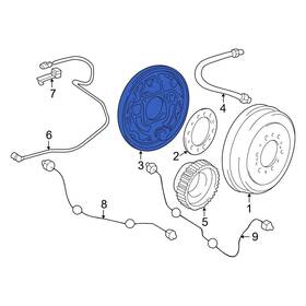 4704335180 Toyota Oe For Tundra 2000-2002 Rear Right Brake Backing Plate