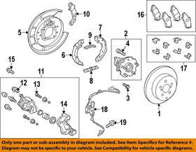 Toyota Oem 4650447050 12-16 Prius V Rear Brake-backing Plate Splash Dust Shield