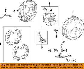 4704452120 Toyota Oem 08-19 Prius C Brake Components-backing Plate