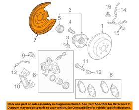4788112071 Toyota Oem 10-15 Prius Rear Brake-dust Shield