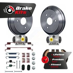 K8n-100707 Transit Auto Rear Brake Drum Shoe Spring And Cylinder Kit 6pc For 2013-2014 Smart Fortwo Pure
