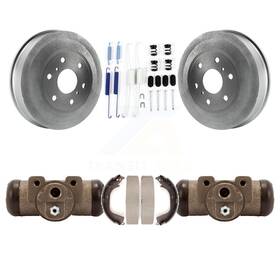 Kgn-100118 Transit Auto Coated Brake Drum Shoes Spring Cylinder Rear Kit For Gmc Sierra 1500 Chevr