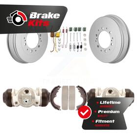 Kgn-100200 Transit Auto Rear Coated Brake Drum Shoes Spring Cylinder Kit For 2015-2015 Toyota Tacoma 4wd