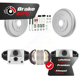 Kgn-100207 Transit Auto Rear Coated Brake Drum Shoes Spring And Cylinder Kit For 2012-2016 Chevrolet Sonic