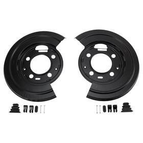Bca93589 Trq Rear Brake Dust Shield Backing Plates Pair Compatible With Ford F250 F350