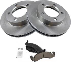 Bka-11156 Trq Front Brake Pad And Rotor Kit Pads Bka11156 Ceramic