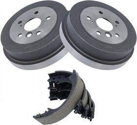 Bka10468 Trq Rear Brake Drums And Shoe Set For Toyota Camry Solara 1992-2000