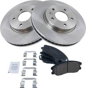 Bka10786 Trq Front Brake Pad And Rotor Kit Pads Ceramic