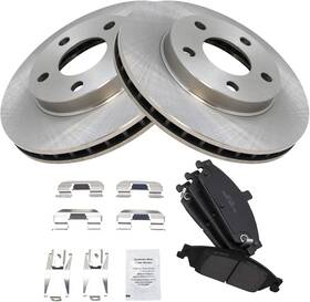 Bka11002 Trq Front Brake Pad And Rotor Kit Pads Ceramic