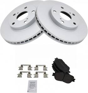 Bka10877 Trq Bka11307 Front Brake Pad And Rotor Kit Pads Premium Metallic