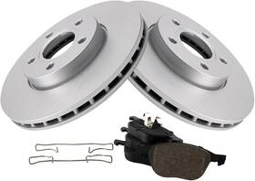 Bka11631 Trq Bka24481 Front Brake Pad And Rotor Kit Pads Premium Ceramic