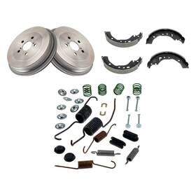 Bndl-906749 Trq For Toyota Corolla 2009-2018 3-pc Brake Drum Kit