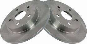 Bra-77018 Trq Rear Brake Rotors Set Solid Compatible With 2011-2016 Scion Tc