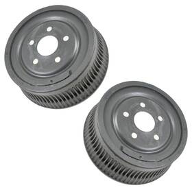 Trq Bra71928 Rear Driver And Passenger Side 2-piece Brake Drum Set