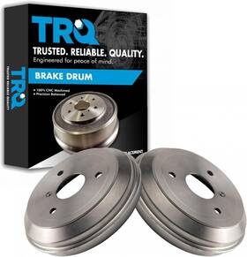 Bra79932 Trq Rear Brake Drum Pair Set Compatible With 2008-2015 Smart Fortwo