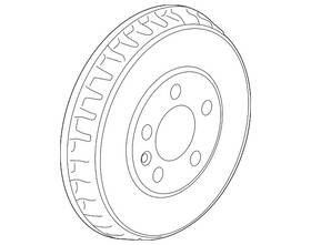 1ek-609-617 Volkswagen Genuine Drum