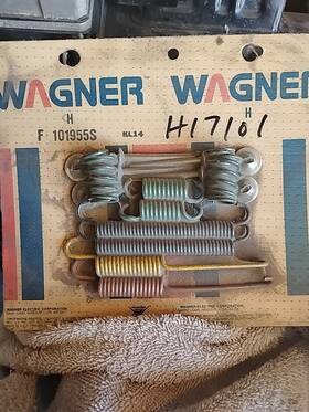 H17101 Wagner Drum Brake Kit 70s-80s Gm Nos Free Shipping