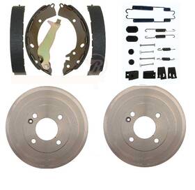 B1021357008 Webco Rear Brake Shoes Drums And Spring Kit Fits Hyundai Accent 2013-2021 Plus Kia Rio