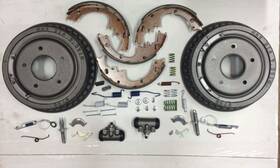 B3298191 Webco Brake Kit Dodge Dart Plymouth 6 Cylinder 1963-1976 Shoe Drum Cyl Spring 9x2 Rear