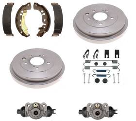 B74435079wc Webco Brake Drums Shoes Wheel Cylinder Spring Kit Fits 1999-2001 Honda Odyssey Rear