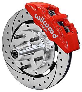 14010742dr Wilwood Performance Brakes Mustang Ii Spindle Dynapro 6 Big Brake Front Set 12.9 Inch Rotor Piston Calipers
