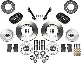 14011007b Wilwood Performance Brakes 1970-78 Forged Dynalite Pro Series Front Hub Set With Plain Rotors And
