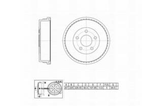 Winstop 666312 Brake Drum-fvp Premium Replacement Coated