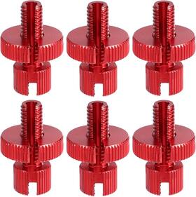 A22120800ux0298 X Autohaux 6 Pcs M8 Brake Clutch Cable Line Adjuster Screw Adjusting Red