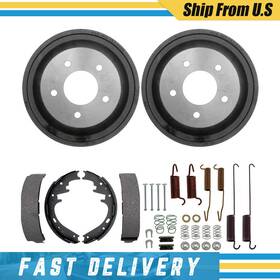 150247 Xjjj1302 For 2000-2006 Ford E150 Van With Rear Brake Drums And Shoes Springs