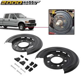 Ylw646278 Ylwspeed2000 Fit For 1999-2015 Ford F250 F350 Excursion Rear Brake Dust Shield Backing Plates