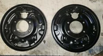 Set 1968-1971 11" Ford Torino Mustang Bendix Rear Drum Brake Backing Plates. Fixed Price $89.99.