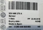 Genuine Volkswagen Sensor 3D0-998-275-A. Fixed Price $59.00.