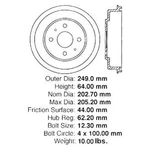 For Hyundai Accent 2003-2005 Id Select 123-51011 Rear Brake Drum. Fixed Price $39.85.