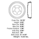 Ford Escape 2001-2007 Id Select 123-65044 Rear Brake Drum. Fixed Price $47.31.