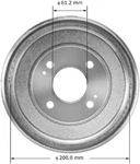 Bendix PDR0473 Brake Drum For 84-87 Honda Civic Wagovan. Fixed Price $84.99.