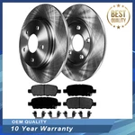 Rear Disc Rotors And Ceramic Brake Pads For Nissan Maxima Altima Sentra. Fixed Price $44.51.