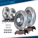 8PC Front Rear Drilled Rotors Brake Pads For Town Country Grand Caravan Journey. Fixed Price $171.89.