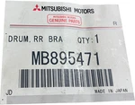 Mitsubishi Motors Drum Rr Brake MB895471 New Oem. Fixed Price $84.07.