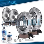10PC 4WD 12.13" Front 13.15" Rear Drilled Rotors Brakes Pads Kit Ford F-150. Fixed Price $225.08.