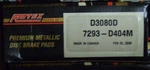Front Brake Pad Set, Semi-metallic D3080D Fits Mitsubishi Excel/precis, 87-89. Fixed Price $14.95.